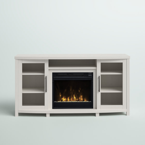 Zipcode Design™ Southington TV Stand for TVs up to 60" with Electric Fireplace Included